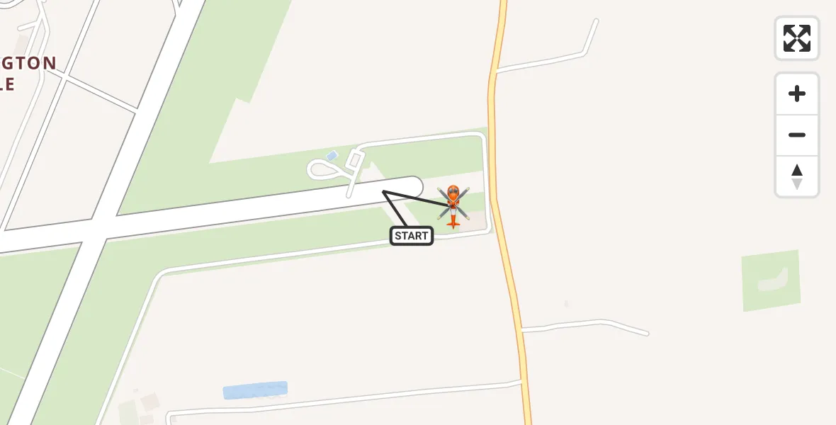 Flight path map showing Coastguard Helicopter route from Humberside Airport to Humberside Airport