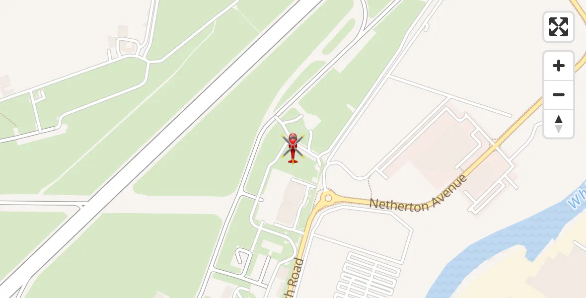 Routekaart van de vlucht: Air Ambulance Helicopter to Glasgow Airport