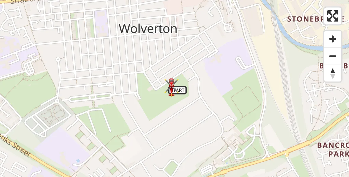 Flight path map showing Air Ambulance Helicopter route from Wolverton to Wolverton