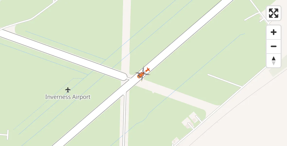 Routekaart van de vlucht: Coastguard Helicopter to Inverness Airport
