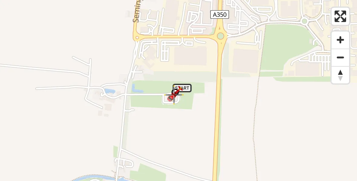 Routekaart van de vlucht: Air Ambulance Helicopter to Wiltshire Air Ambulance