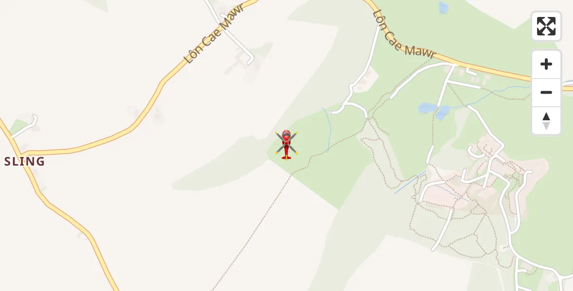 Flight route Air Ambulance Helicopter Llanddona - Llanddona, 04 April 2026, 13:06