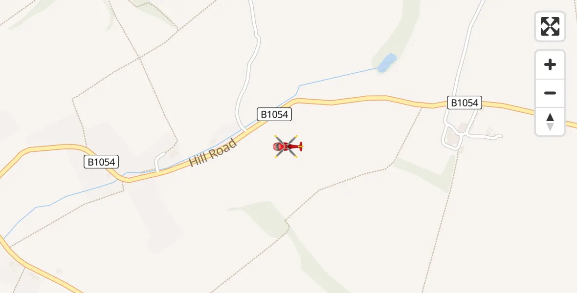 Flight route Air Ambulance Helicopter Hempstead - Hempstead, 04 April 2026, 14:10