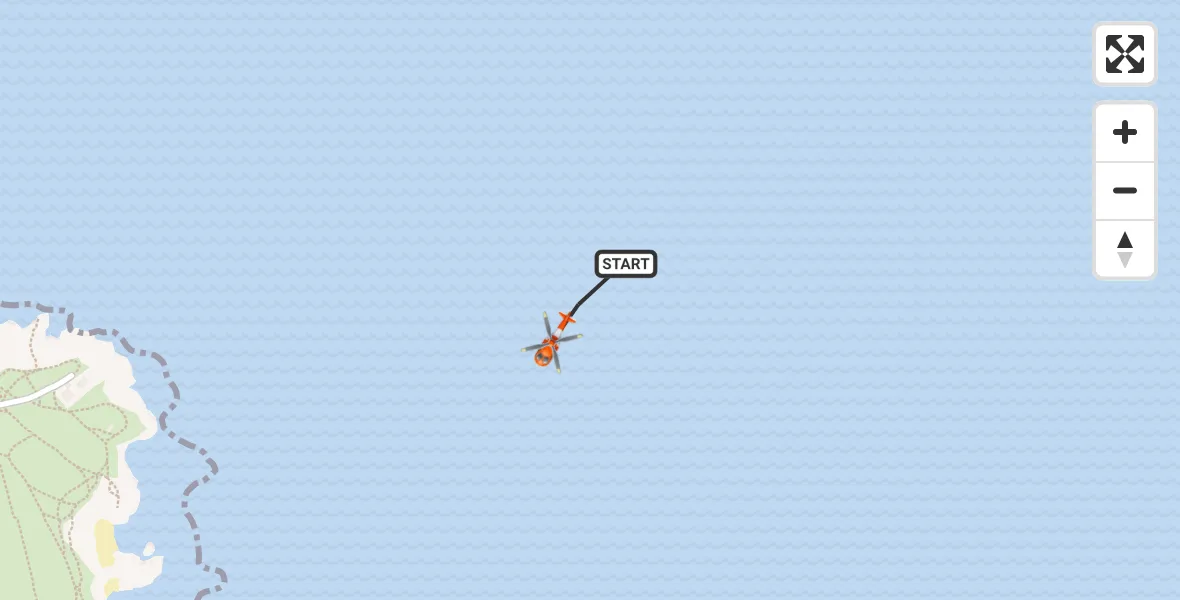 Routekaart van de vlucht: Coastguard Helicopter to Flamborough