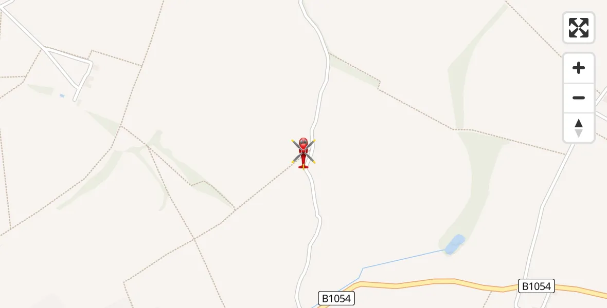 Flight path map showing Air Ambulance Helicopter route from Hempstead to Hempstead