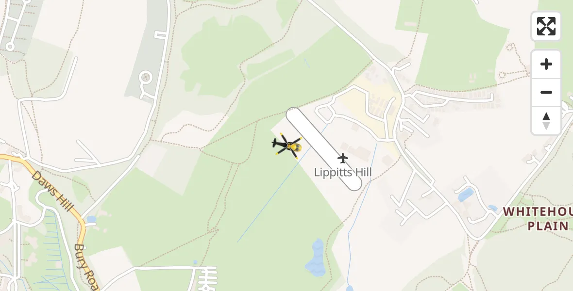 Flight route Police Helicopter Metropolitan Police Air Support Unit Lippitts Hill - Metropolitan Police Air Support Unit Lippitts Hill, 04 April 2026, 16:08