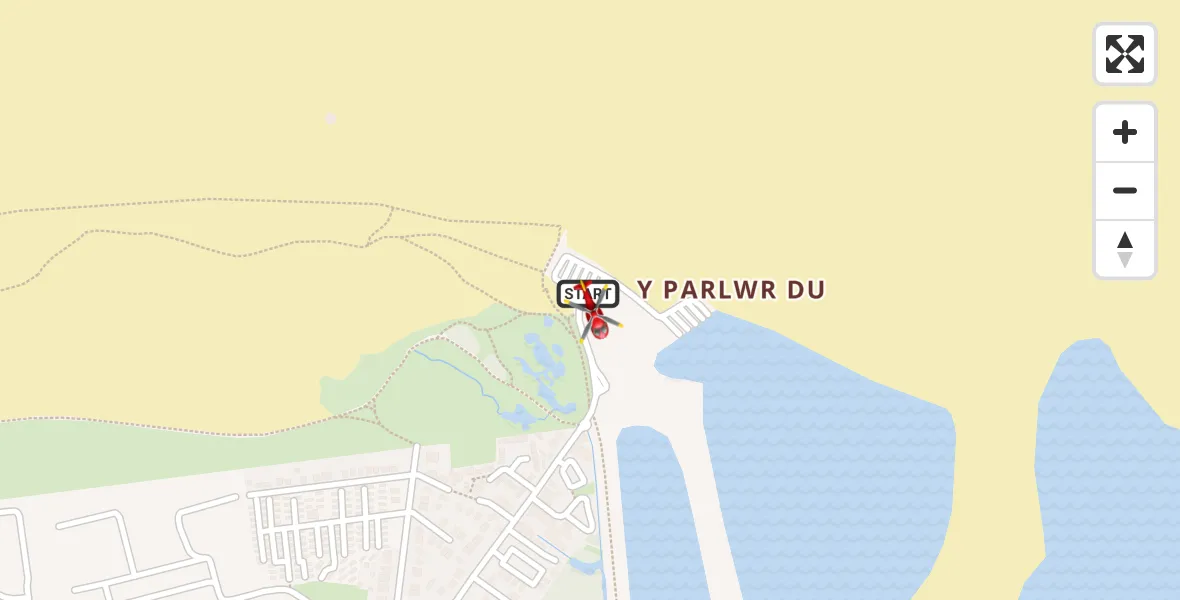 Flight route Air Ambulance Helicopter Talacre - Talacre, 04 April 2026, 17:08