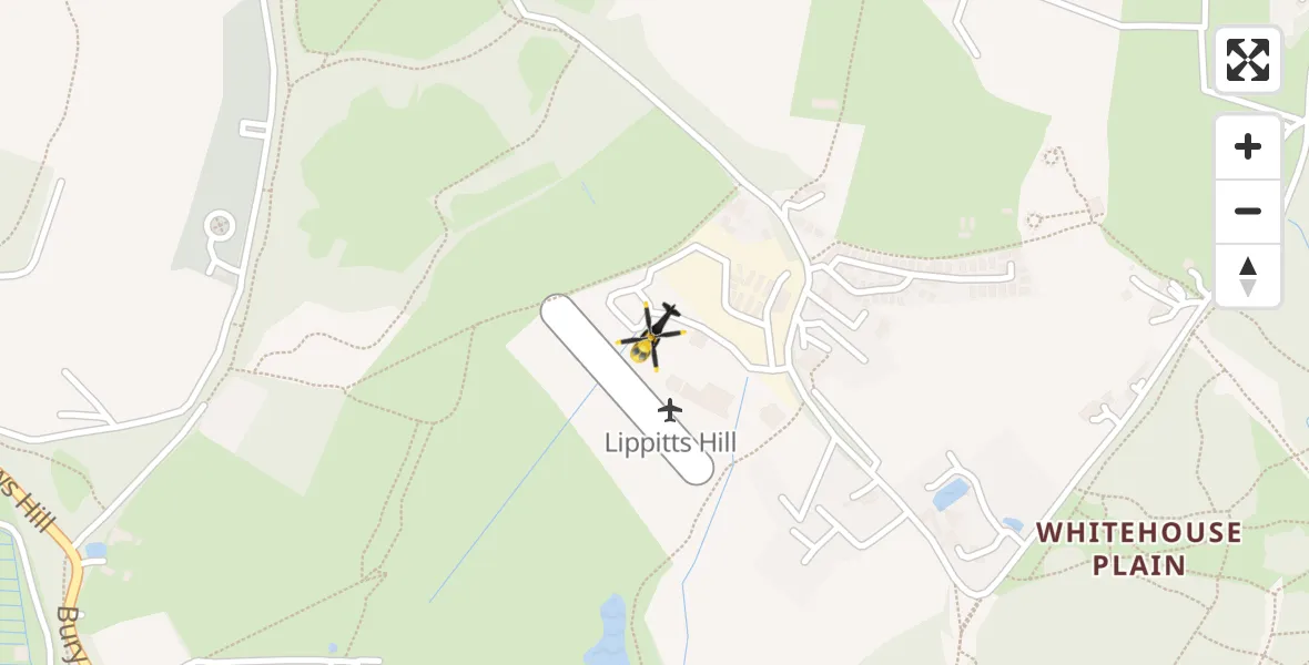 Flight route Police Helicopter Metropolitan Police Air Support Unit Lippitts Hill - Metropolitan Police Air Support Unit Lippitts Hill, 04 April 2026, 17:23
