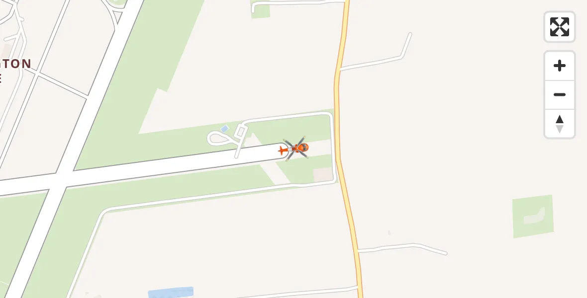 Flight path map showing Coastguard Helicopter route from Humberside Airport to Humberside Airport