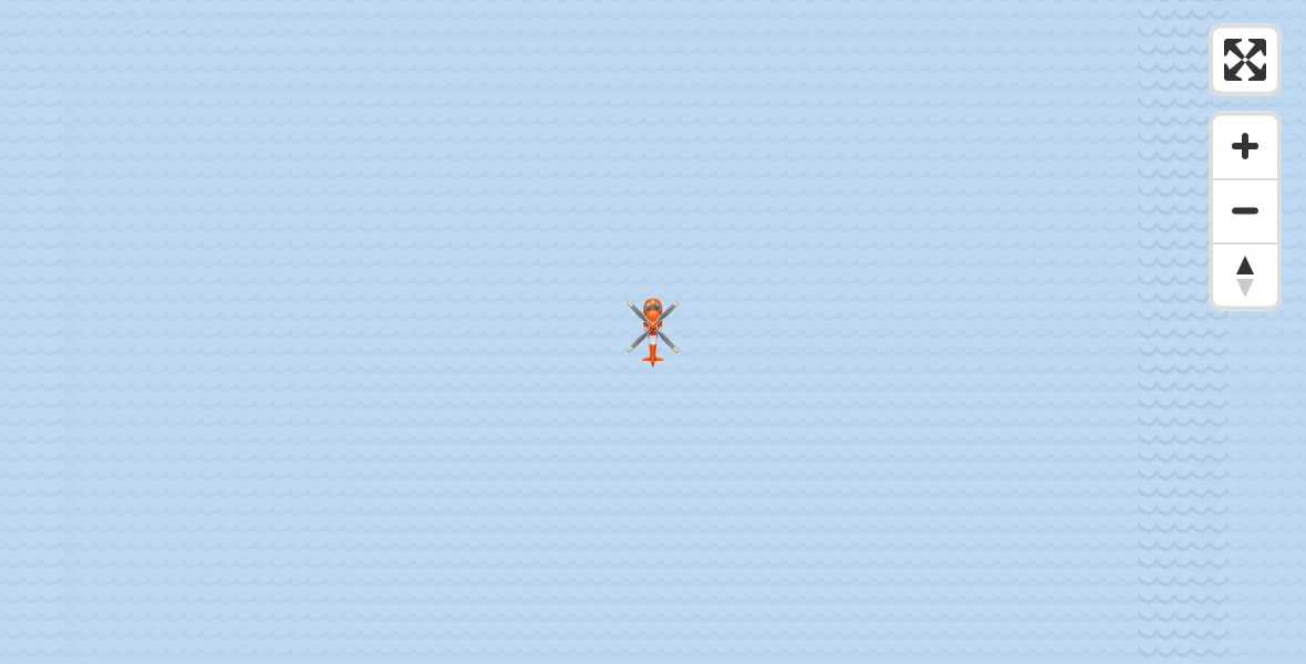 Routekaart van de vlucht: Coastguard Helicopter to North Sea