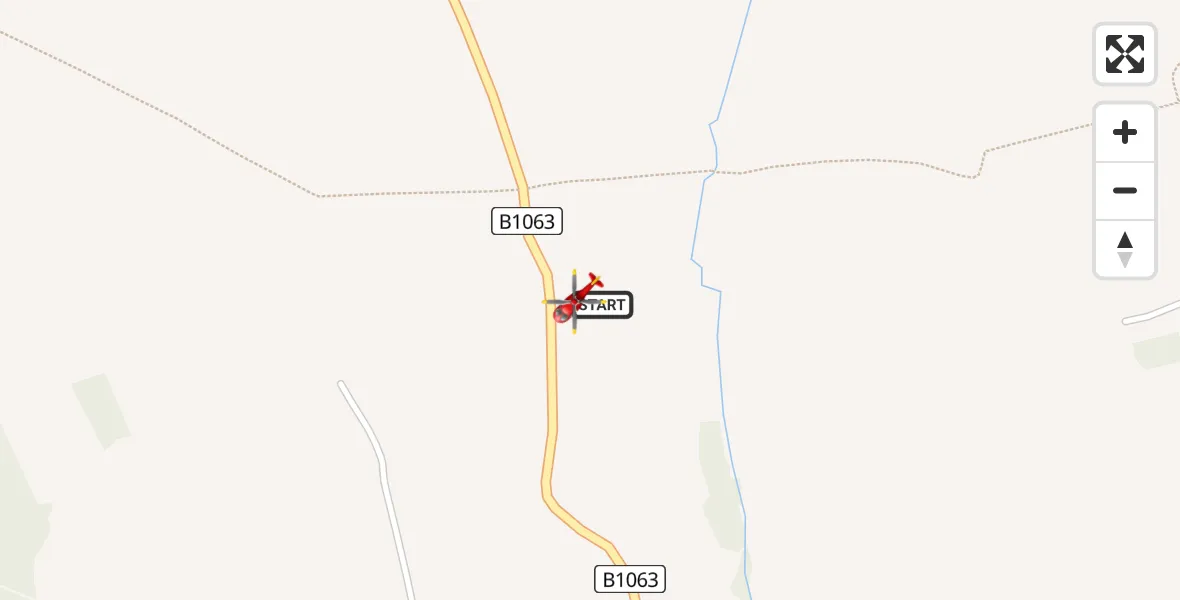 Flight path map showing Air Ambulance Helicopter route from Clare to Clare