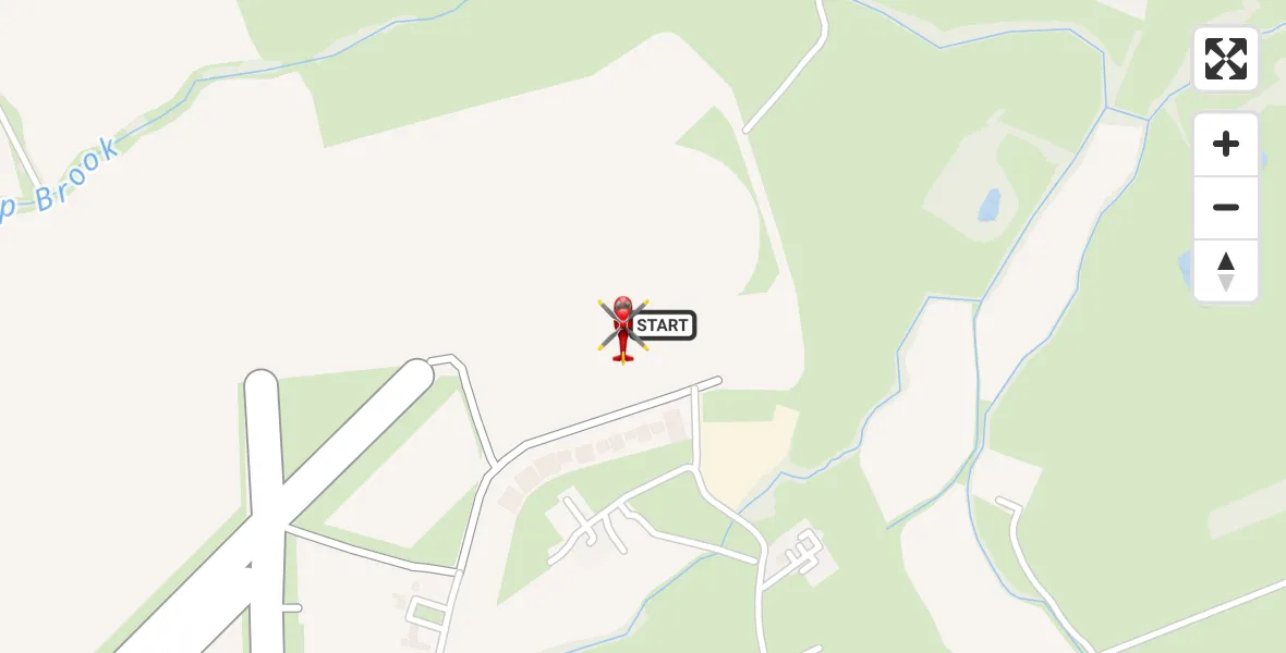 Flight path map showing Air Ambulance Helicopter route from Sleap Airfield to Sleap Airfield