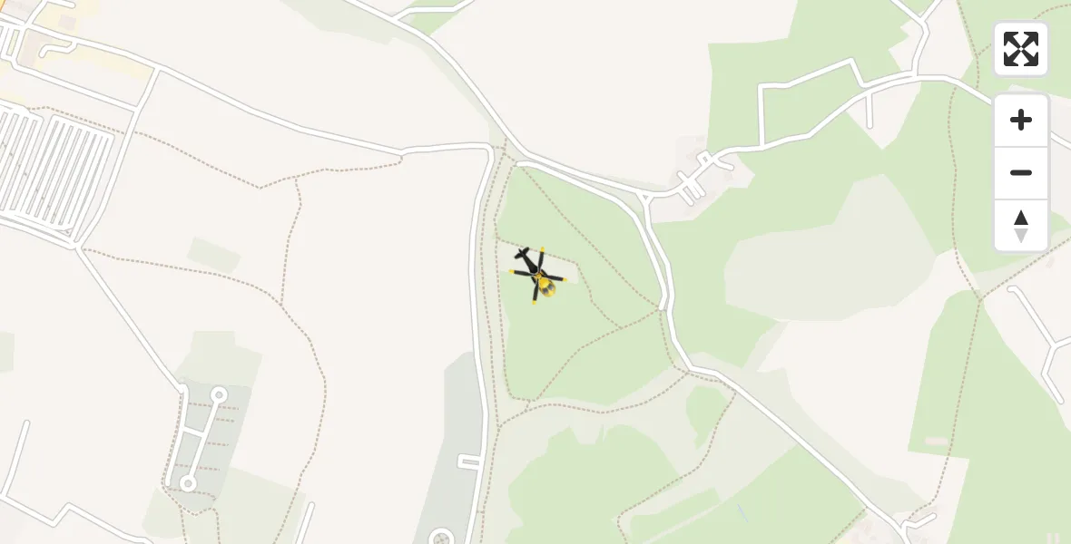 Flight path map showing Police Helicopter route from Sewardstonebury to Sewardstonebury