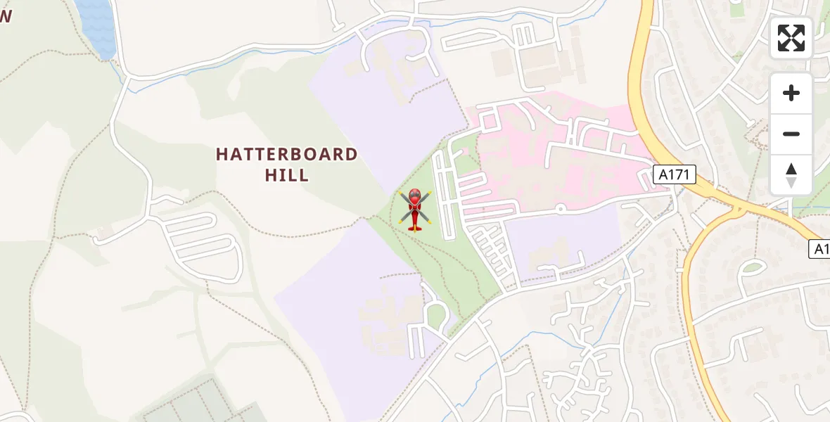 Flight path map showing Air Ambulance Helicopter route from Scarborough to Scarborough