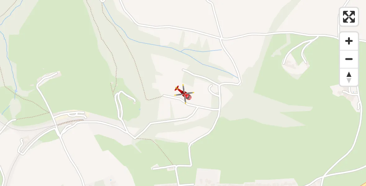 Flight path map showing Air Ambulance Helicopter route from Bere Alston to Bere Alston