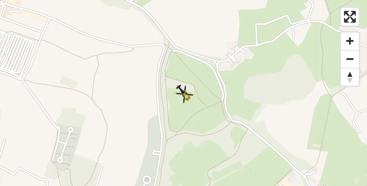 Flight path map showing Police Helicopter route from Sewardstonebury to Sewardstonebury