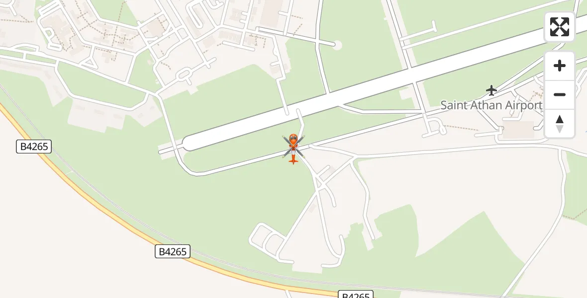 Routekaart van de vlucht: Coastguard Helicopter to MOD St Athan