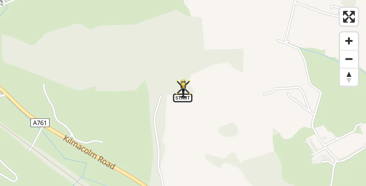Routekaart van de vlucht: Police Helicopter to Bridge of Weir, Kilmacolm Road