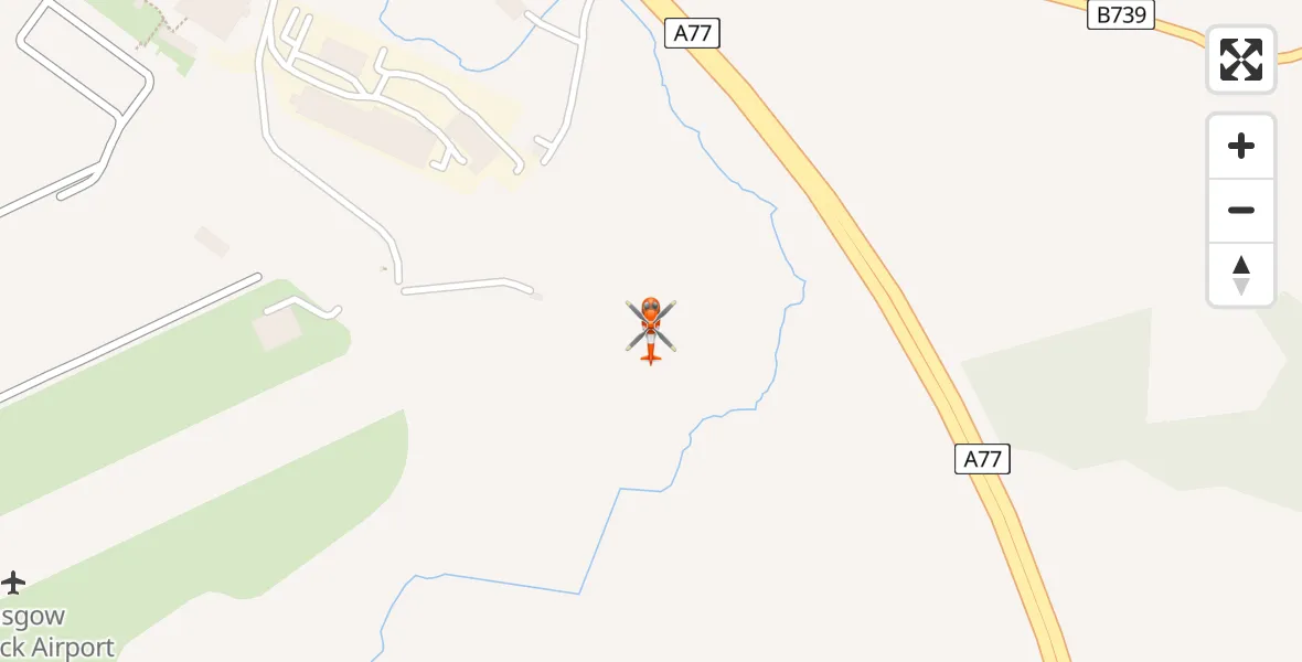 Routekaart van de vlucht: Coastguard Helicopter to Glasgow Prestwick Airport