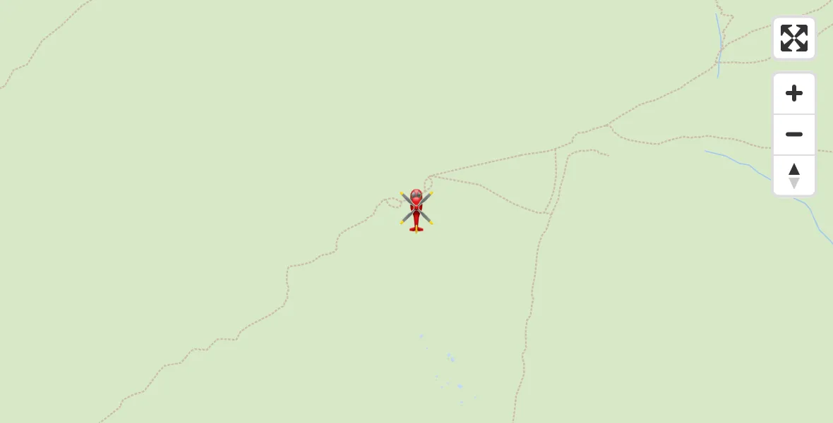 Flight path map showing Air Ambulance Helicopter route from Ingleton to Ingleton