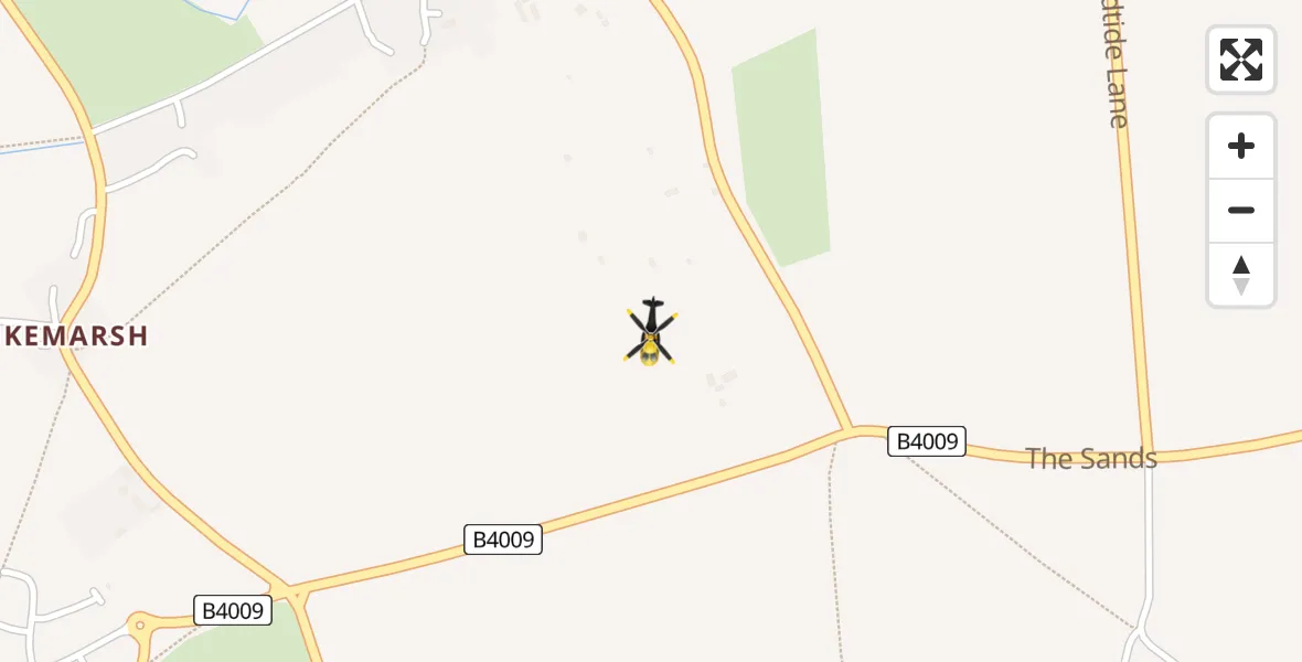 Flight path map showing Police Helicopter route from Ewelme to Ewelme