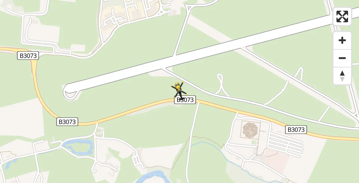 Flight path map showing Police Helicopter route from Bournemouth Airport to Bournemouth Airport