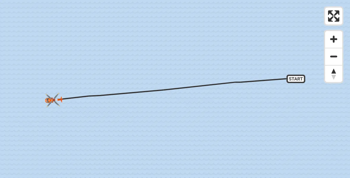Flight path map showing Coastguard Helicopter route from Inner Seas to Inner Seas