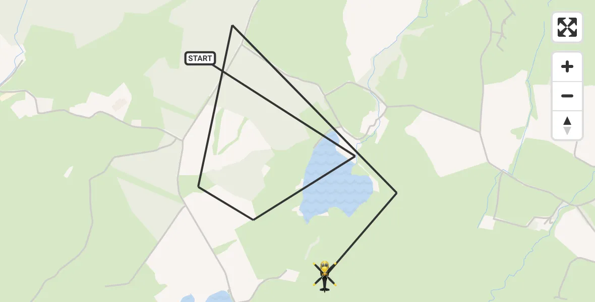 Flight path map showing Police Helicopter route from Barrhead to Barrhead