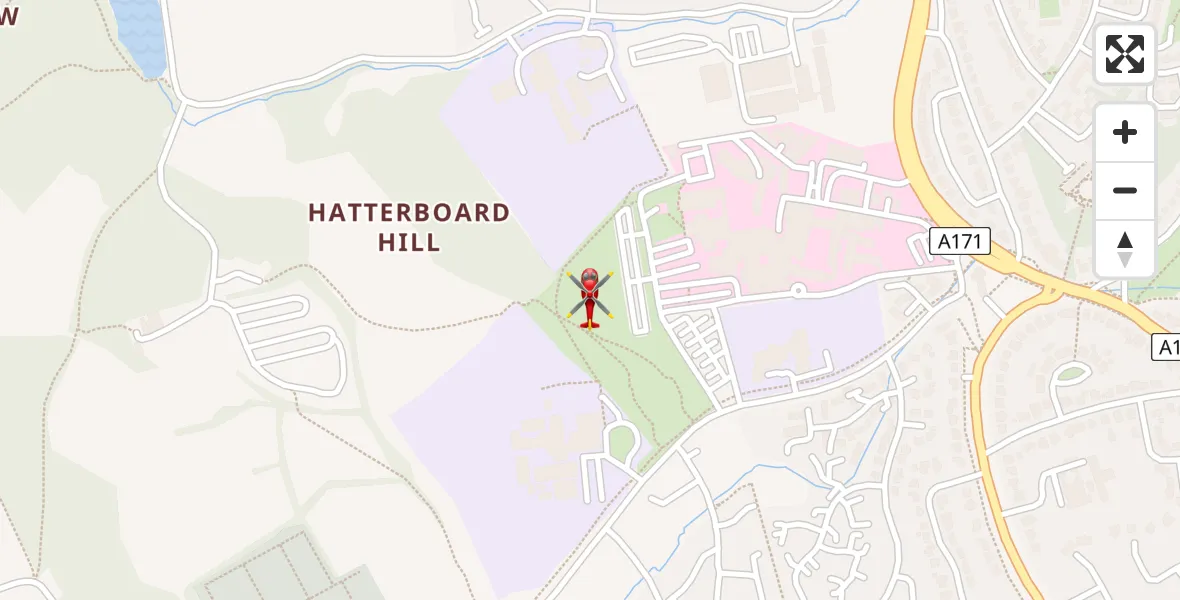 Flight path map showing Air Ambulance Helicopter route from Scarborough to Scarborough