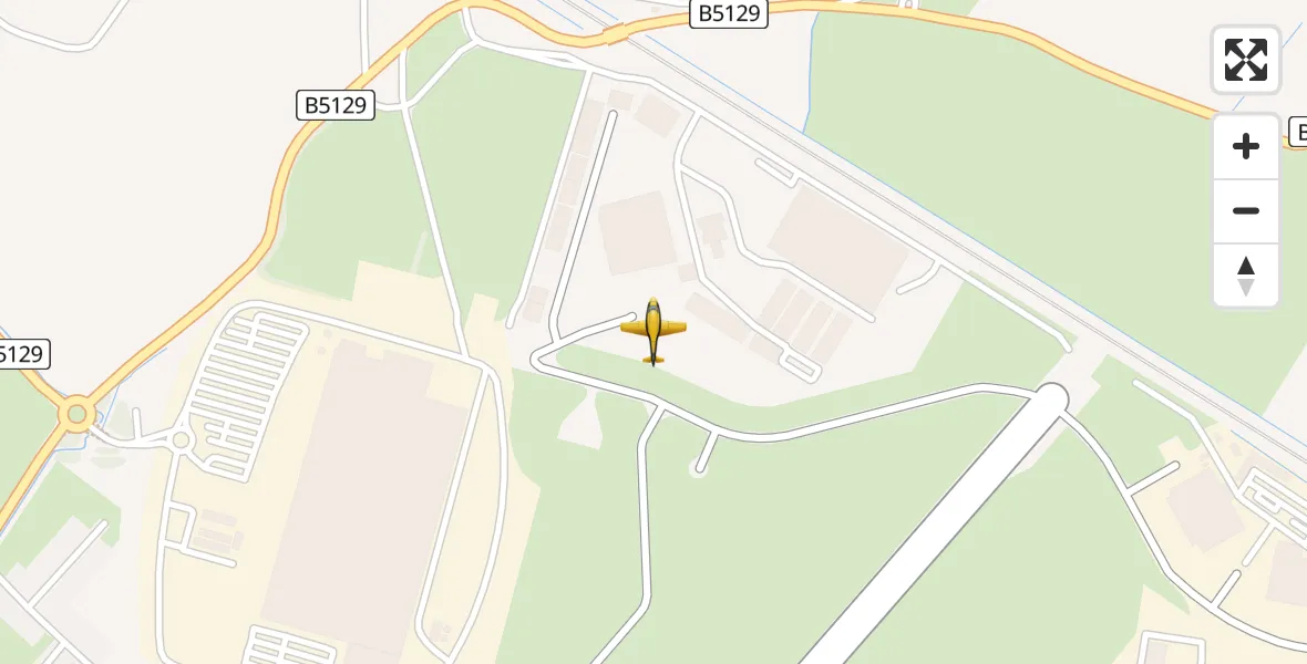 Flight path map showing Police Aircraft route from Hawarden Airport to Hawarden Airport