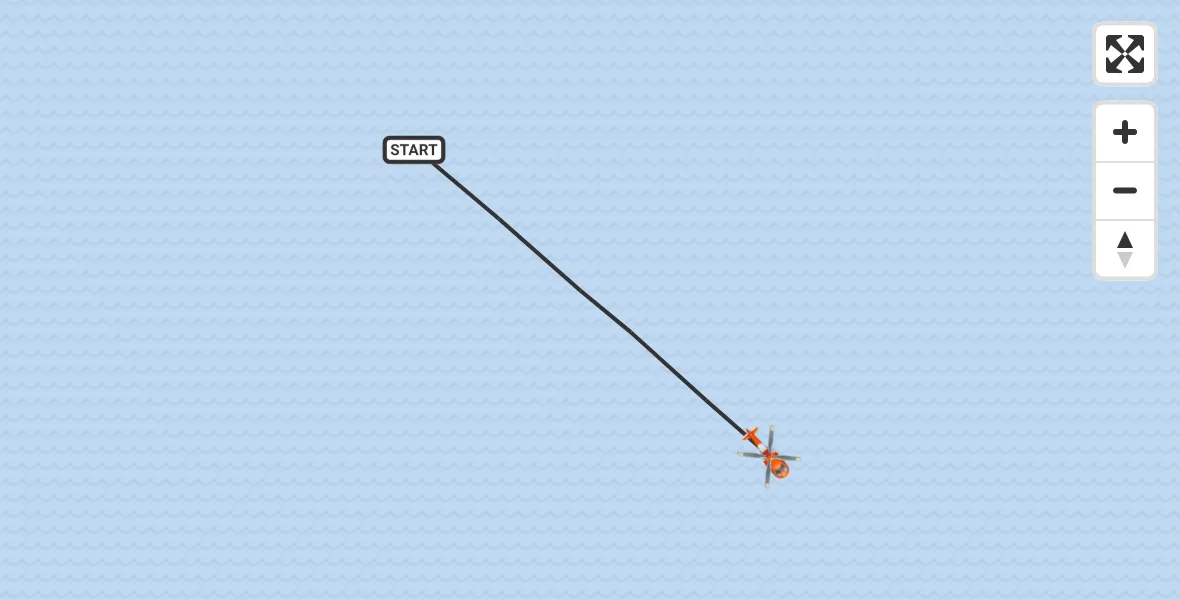 Routekaart van de vlucht: Coastguard Helicopter to Inner Seas