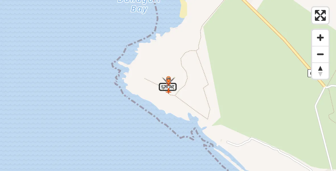 Flight path map showing Coastguard Helicopter route from Inner Seas to Inner Seas