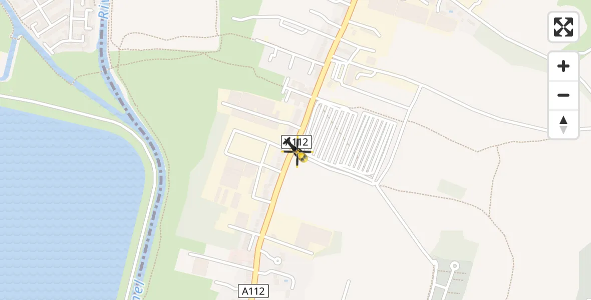 Flight path map showing Police Helicopter route from Epping Forest to Epping Forest