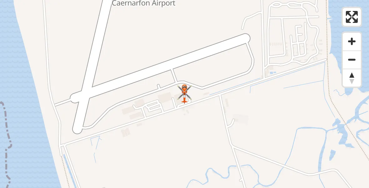 Routekaart van de vlucht: Coastguard Helicopter to Caernarfon Airport