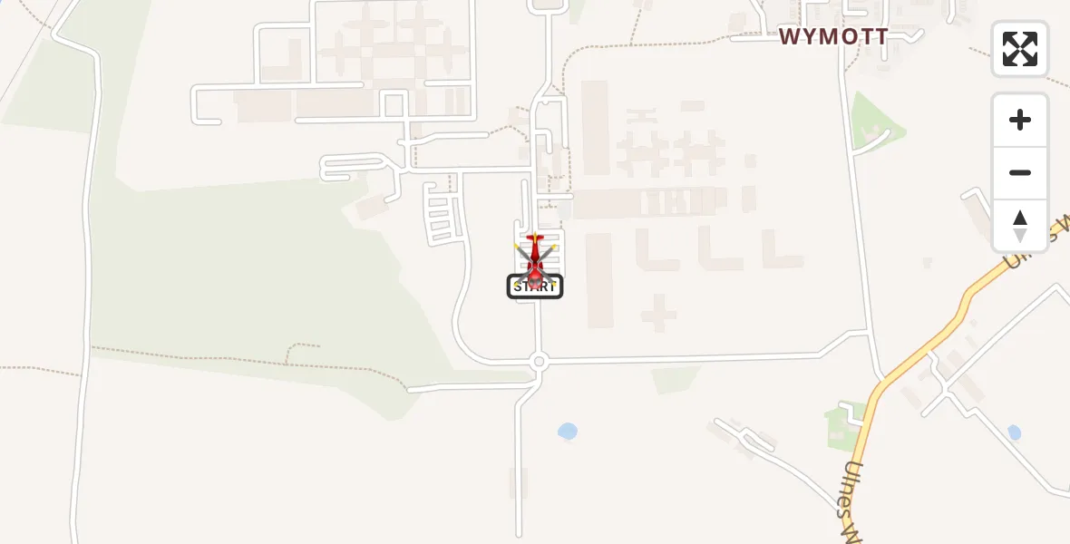 Flight path map showing Air Ambulance Helicopter route from Chorley to Chorley