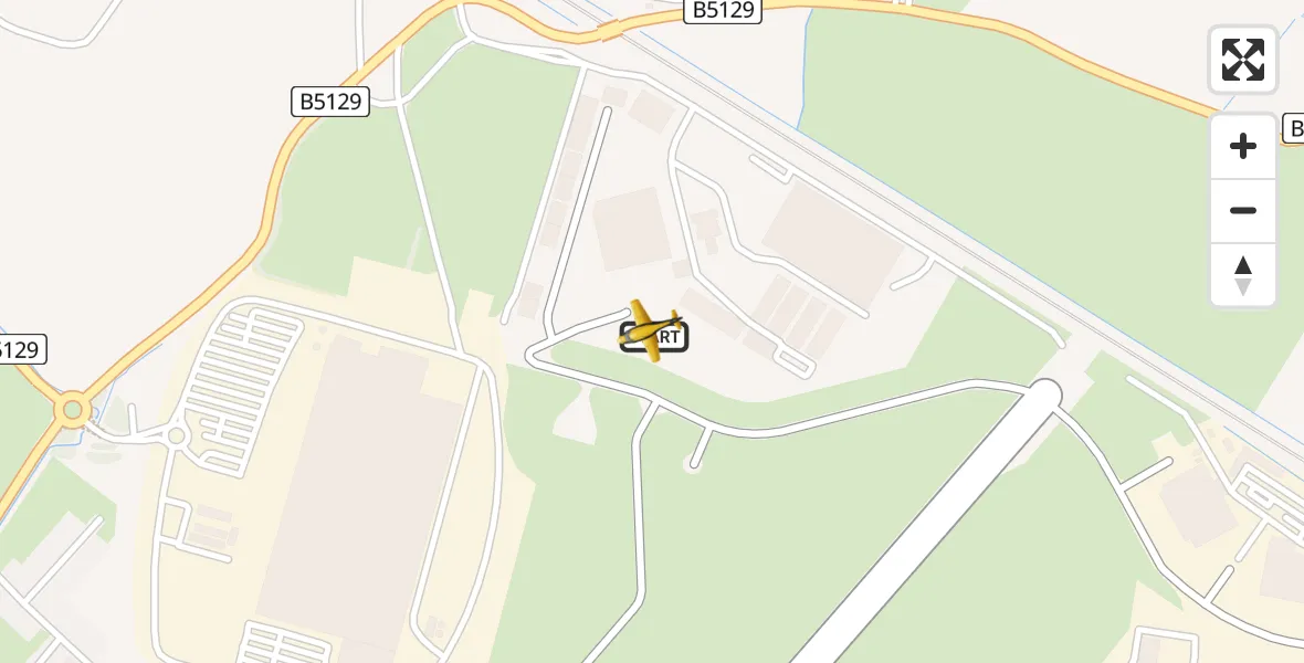 Flight path map showing Police Aircraft route from Hawarden Airport to Hawarden Airport