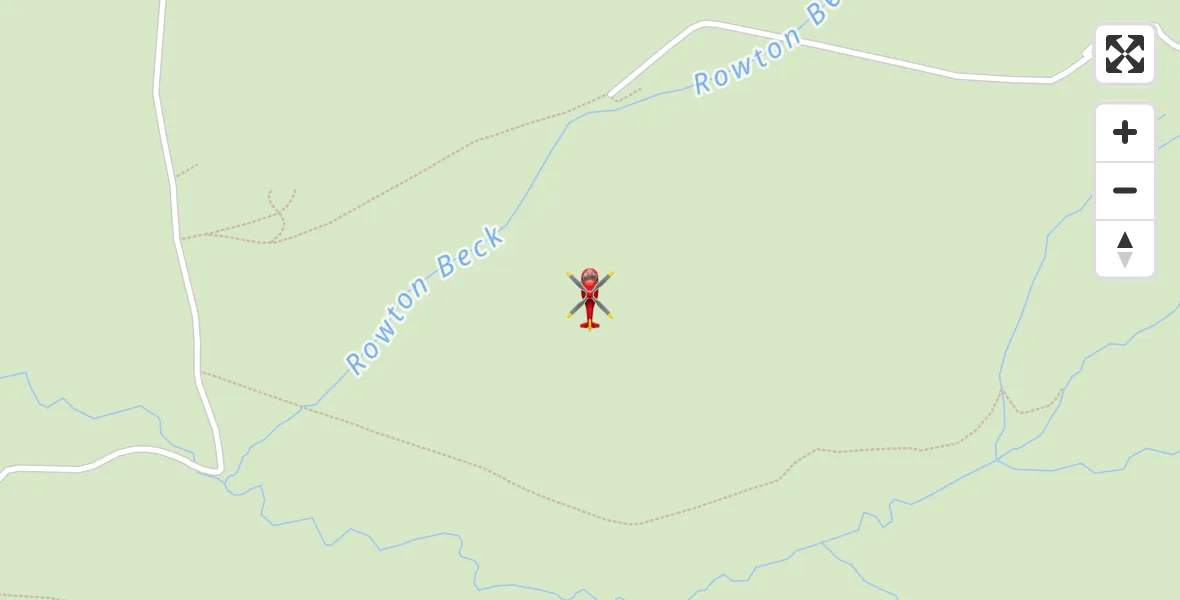 Flight path map showing Air Ambulance Helicopter route from Kirkoswald to Kirkoswald