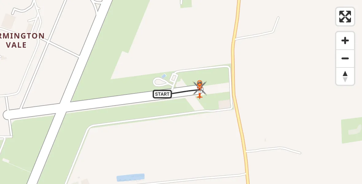 Flight path map showing Coastguard Helicopter route from Humberside Airport to Humberside Airport