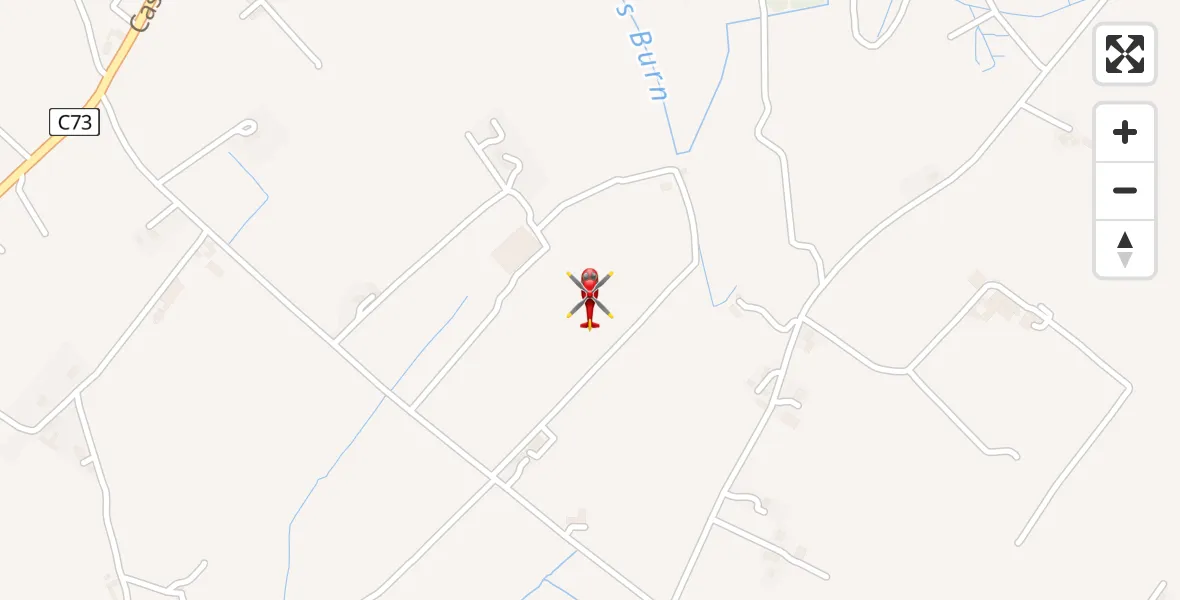 Flight path map showing Air Ambulance Helicopter route from Mid and East Antrim District to Mid and East Antrim District