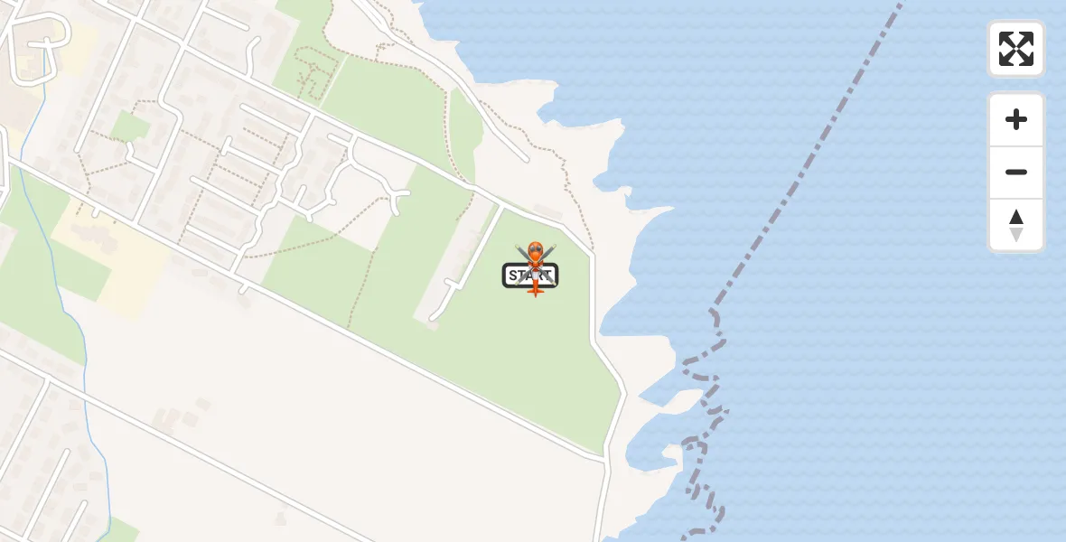 Flight path map showing Coastguard Helicopter route from Wick to Wick