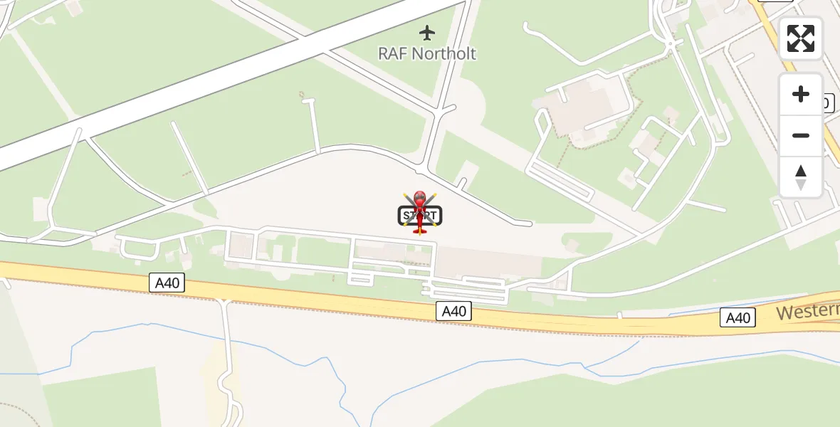 Flight route Air Ambulance Helicopter RAF Northolt - RAF Northolt, 14 April 2026, 14:41