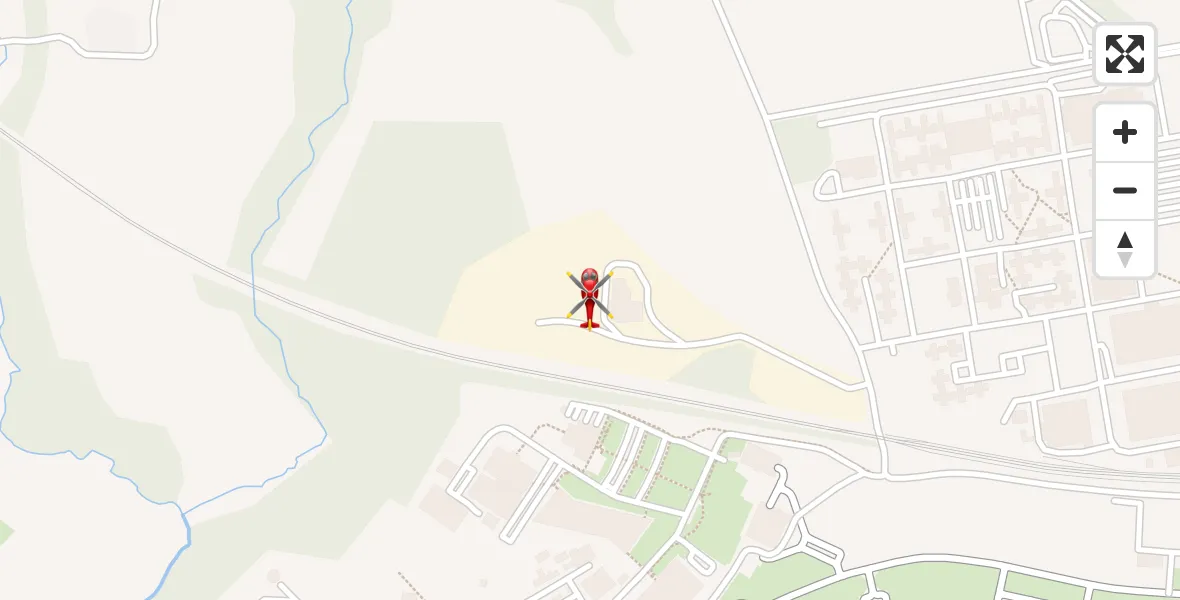 Flight path map showing Air Ambulance Helicopter route from RAF Cosford to RAF Cosford