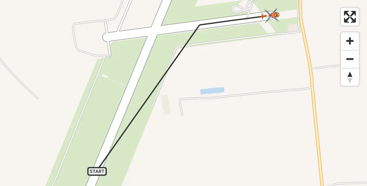 Flight path map showing Coastguard Helicopter route from Humberside Airport to Humberside Airport