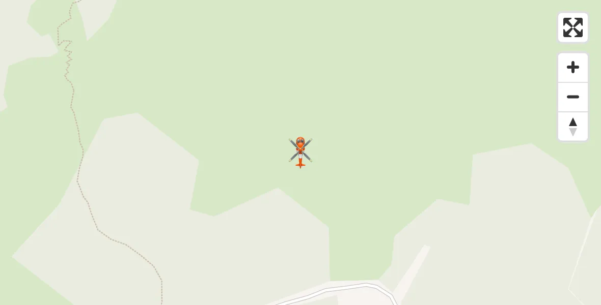 Flight path map showing Coastguard Helicopter route from Highland to Highland