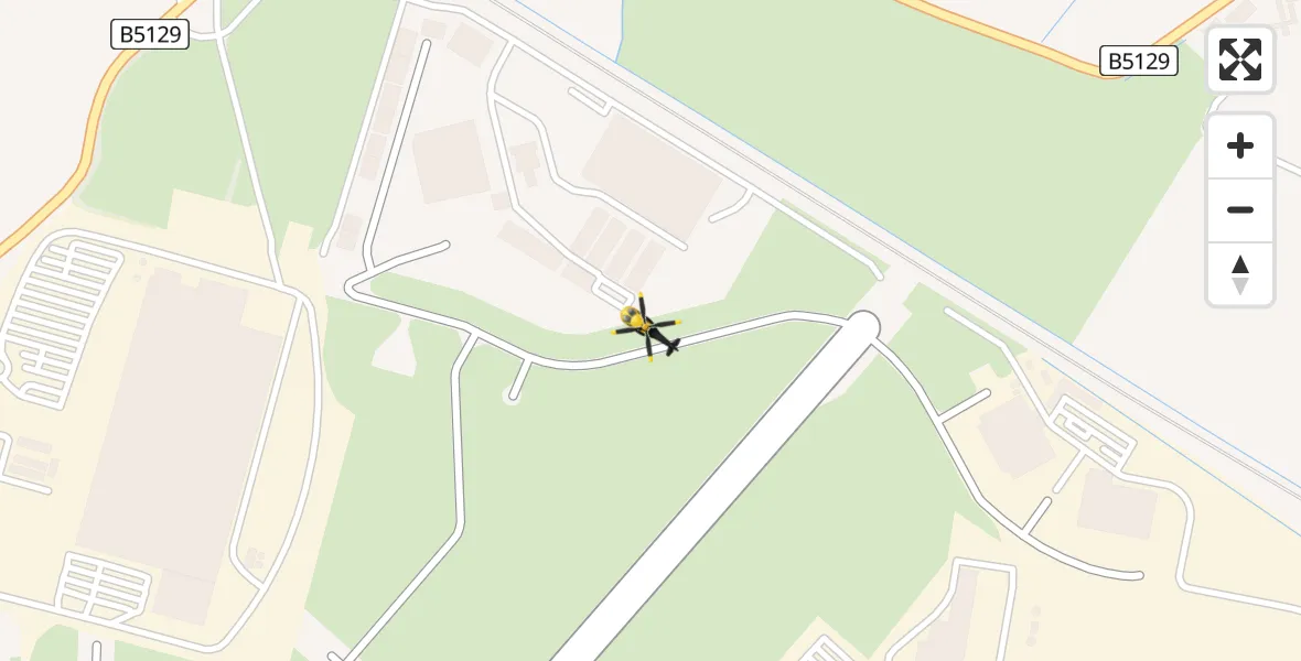 Flight route Police Helicopter Hawarden Airport - Hawarden Airport, 16 April 2026, 14:10