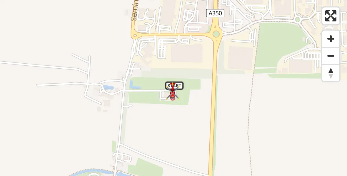 Flight route Air Ambulance Helicopter Wiltshire Air Ambulance - Wiltshire Air Ambulance, 16 April 2026, 14:59