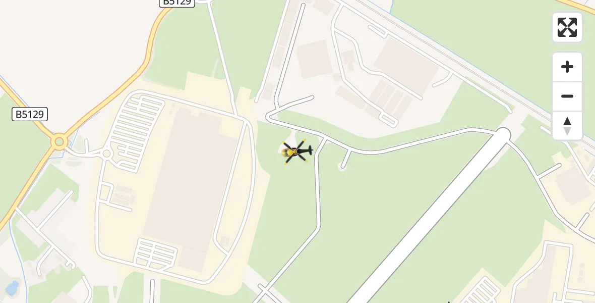 Flight route Police Helicopter Hawarden Airport - Hawarden Airport, 16 April 2026, 15:30