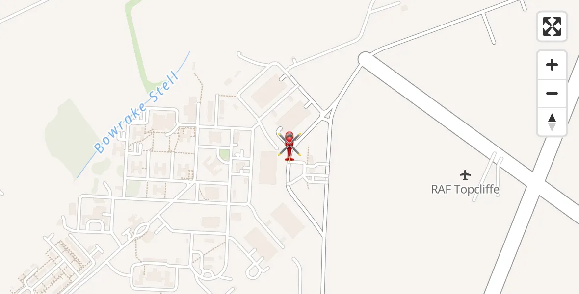 Flight route Air Ambulance Helicopter RAF Topcliffe - RAF Topcliffe, 16 April 2026, 18:07