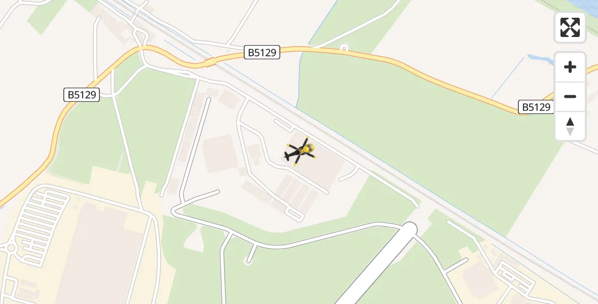 Flight route Police Helicopter Hawarden Airport - Hawarden Airport, 16 April 2026, 19:54