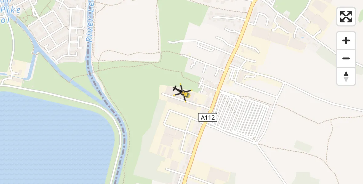 Flight route Police Helicopter Waltham Abbey - Waltham Abbey, 17 April 2026, 01:01